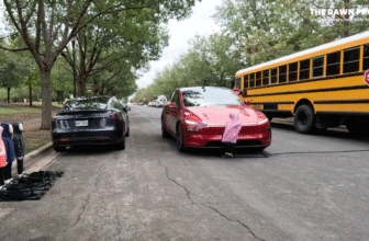 Tesla blows previous stopped college bus and hits kid-sized dummies in Full Self-Driving exams