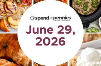 Weekly Meal Plan June 29, 2026